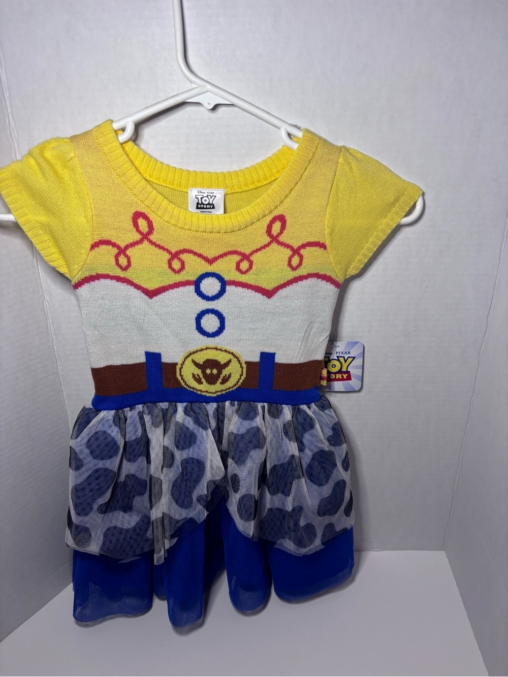 Disney Jessie-Inspired Yellow, Blue & White Cowgirl Dress Costume